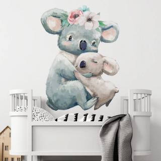 Nálepka na stěnu - Koala s maminkou rozměr: L