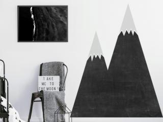 Nálepka na zeď - tabule - Zasněžené hory