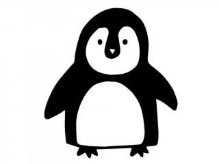 Nálepky  na zeď varianta: tučňák
