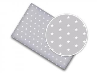 Napínací prostěradlo do postýlky i postele Malé bílé hvězdičky rozměr: 70 x 140 cm