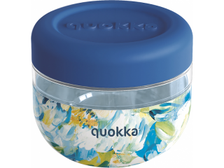 Plastová nádoba na jídlo Bubble Blue Peonies 500 ml