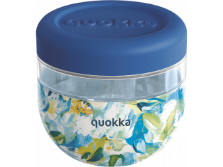 Plastová nádoba na jídlo Bubble Blue Peonies 770 ml