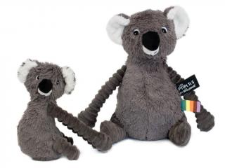Plyšová koala - máma s miminkem barva: šedá