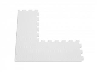 Rohový díl pěnového puzzle podložky premium barva: Bílá