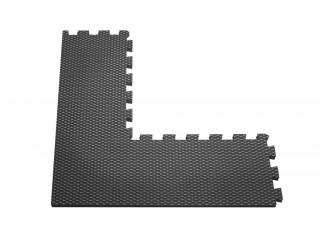 Rohový díl pěnového puzzle podložky premium barva: černá