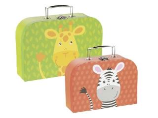 Sada dětských kufrů - žirafa a zebra