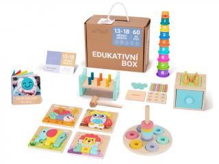 Sada naučných hraček pro děti od 1 roku (13–⁠18 měsíců) - edukativní box