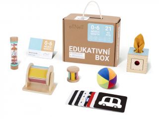 Sada naučných hraček pro miminka 0–⁠6 měsíců - edukativní box