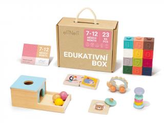 Sada naučných hraček pro miminka 7–⁠12 měsíců - edukativní box