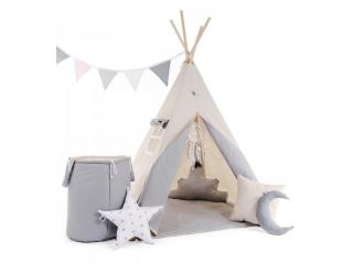 Teepee stan set pro děti béžový varianta: premium