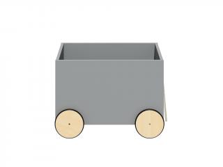Úložný box na hračky - vozíček barva: šedá