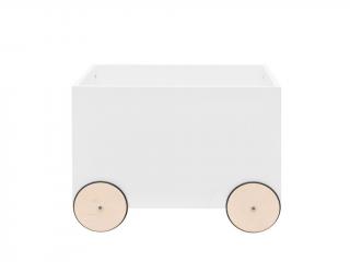 Úložný box na hračky - vozíček barva: sněhově bílá