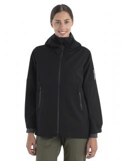 Dámská merino bunda ICEBREAKER Wmns Merino Shell+ Peak Hooded Jacket, Black velikost: M