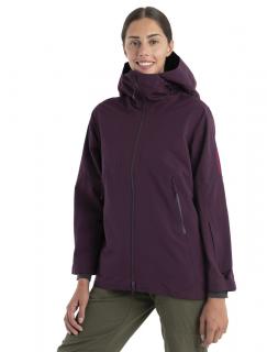 Dámská merino bunda ICEBREAKER Wmns Merino Shell+ Peak Hooded Jacket, Nightshade velikost: L