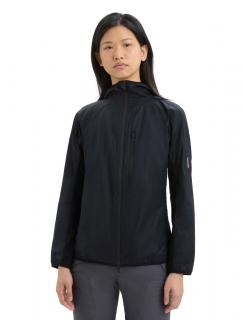 Dámská merino bunda ICEBREAKER Wmns Shell+ Cotton Windbreaker, Black velikost: L