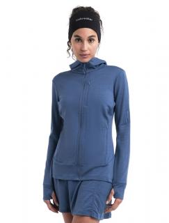 Dámská merino mikina s kapucí, zip ICEBREAKER Wmns Merino 260 Quantum IV LS Zip Hoodie, Dawn velikost: S