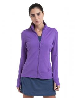 Dámská merino mikina, zip ICEBREAKER Wmns Merino 260 Quantum IV LS Zip, Magic velikost: L