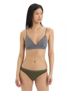 Dámská merino podprsenka ICEBREAKER Wmns Siren Bra, Gritstone Heather velikost: M