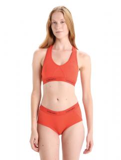 Dámská merino podprsenka ICEBREAKER Wmns Sprite Racerback Bra, Vibrant Earth velikost: XL