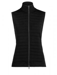 dámská merino vesta ICEBREAKER Wmns ZoneKnit Insulated Vest, Black velikost: L