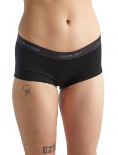 Dámské kalhotky ICEBREAKER Wmns 200 Oasis Boy shorts, Black velikost: M