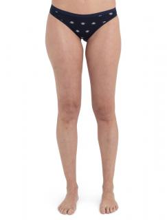 Dámské merino kalhotky ICEBREAKER Wmns Merino Siren Bikini Shine AOP, Midnight Navy/Aop velikost: XL