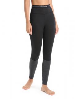 Dámské merino kalhoty ICEBREAKER Wmns 125 ZoneKnit Leggings, Black/Jet Heather velikost: L