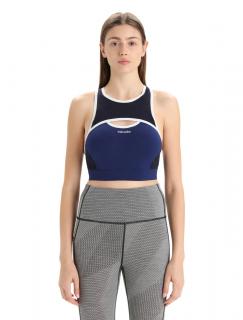 Dámské merino podprsenka ICEBREAKER Wmns ZoneKnit Sport Bra, Royal Navy/Midnight Navy velikost: S