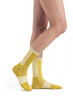 Dámské merino ponožky ICEBREAKER Wmns Merino Run+ Ultralight Crew, Lux/Lucid velikost: 41-43 (L)