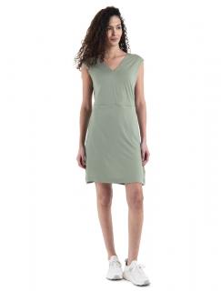 Dámské merino šaty ICEBREAKER Wmns Merino 200 Granary Sleeveless V Neck Dress, Lichen velikost: S