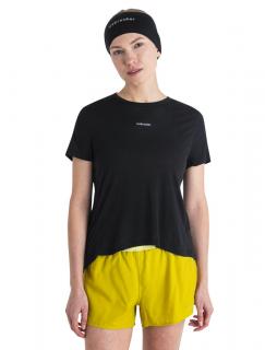 Dámské merino triko krátký rukáv ICEBREAKER Wmns Merino 125 Cool-Lite™ Speed SS Tee, Black velikost: M