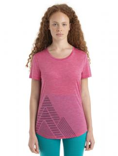 Dámské merino triko krátký rukáv ICEBREAKER Wmns Merino 125 Cool-Lite Sphere II SS T PeakQ, Tempo Heather velikost: M