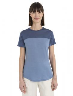 Dámské merino triko krátký rukáv ICEBREAKER Wmns Merino 125 Cool-Lite™ Sphere III SS Tee Colour Block, Kyanite/Dawn/Cb velikost: M