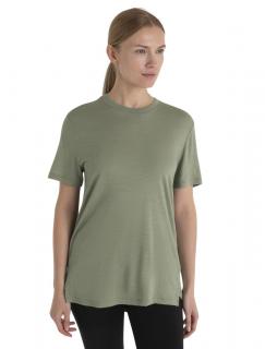 Dámské merino triko krátký rukáv ICEBREAKER Wmns Merino 150 Tech Lite III SS Relaxed Tee, Lichen velikost: M