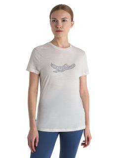 Dámské merino triko krátký rukáv ICEBREAKER Wmns Merino 150 Tech Lite III SS Tee Icebreaker Kea, Chalk velikost: M