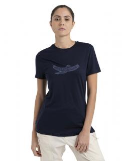 Dámské merino triko krátký rukáv ICEBREAKER Wmns Merino 150 Tech Lite III SS Tee Icebreaker Kea, Midnight Navy velikost: M