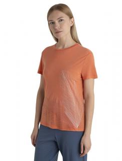 Dámské merino triko krátký rukáv ICEBREAKER Wmns Merino Core SS Tee Plume, Ember velikost: S