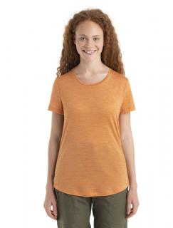 Dámské merino triko krátký rukáv ICEBREAKER Wmns Sphere II SS Tee, Earth Heather velikost: M