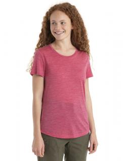 Dámské merino triko krátký rukáv ICEBREAKER Wmns Sphere II SS Tee, Electron Pink Heather velikost: L