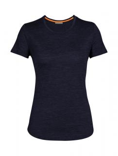 dámské merino triko krátký rukáv ICEBREAKER Wmns Sphere II SS Tee, Midnight Navy Heather velikost: XS