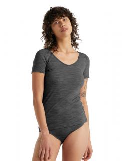 Dámské triko ICEBREAKER Wmns Siren SS Sweetheart, Gritstone Heather velikost: M