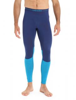 ICEBREAKER Mens 125 ZoneKnit Leggings, Geo Blue/Royal Navy velikost: S