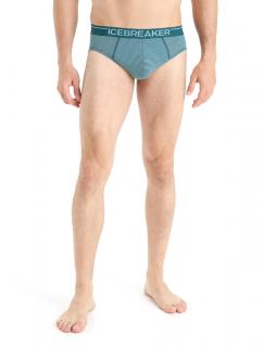 ICEBREAKER Mens Anatomica Briefs, Green Glory/Astral Blue velikost: M