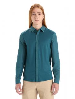 ICEBREAKER Mens Hike LS Top, Green Glory velikost: M