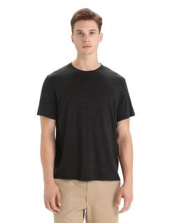 ICEBREAKER Mens Merino Linen SS Tee, Black velikost: S