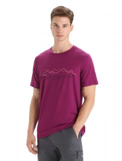 ICEBREAKER Mens Tech Lite II SS Tee Icebreaker, Go Berry velikost: S