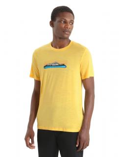 ICEBREAKER Mens Tech Lite II SS Tee Ski Fields, Summer velikost: M