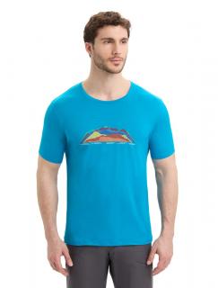 ICEBREAKER Mens Tech Lite II SS Tee TBC, Geo Blue velikost: S