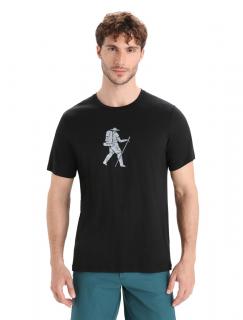 ICEBREAKER Mens Tech Lite II SS Tee Trail Hiker, Black velikost: S