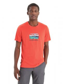 ICEBREAKER Mens Tech Lite II SS Tee Trailhead, Vibrant Earth velikost: M